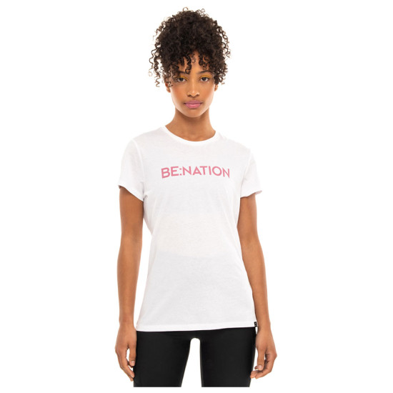 Be Nation Γυναικεία κοντομάνικη μπλούζα Essentials Crew Neck